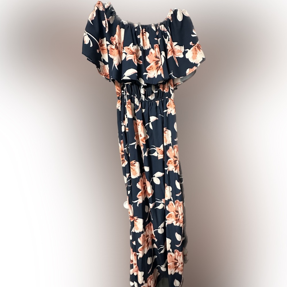 Off the shoulder maxi dress